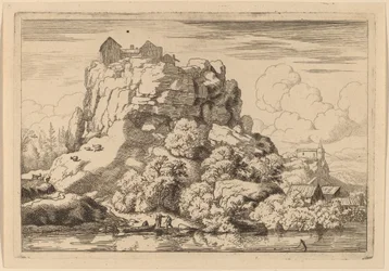 River at the Foot of a High Rock