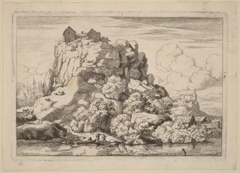 River at the Foot of a High Rock