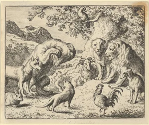 The Bear Seeks Justice from the Lion Against Renard, 1650-75