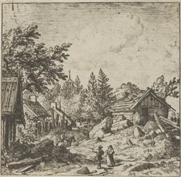 The Hamlet on the Mountainous Ground
