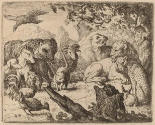 The Lion Announces a Peace, probably c. 1645-1656