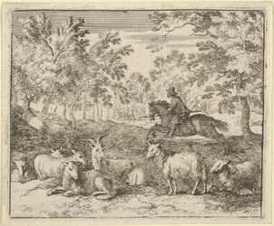 The Shepherd on Horseback Chases the Stag