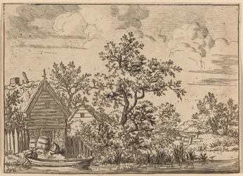 Two Casks in Front of a Cottage, probably c. 1645-1656