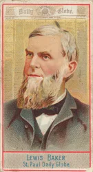 Lewis Baker, St. Paul Daily Globe, from the American Editors series N1 for Allen & Ginter, 1887