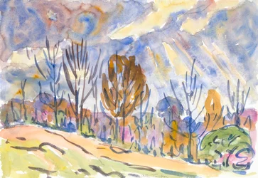 Watercolor No. 63, Road, 1930
