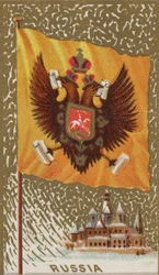 Russia, from Flags of All Nations, Series 1 N9 for Allen & Ginter Cigarettes Brands