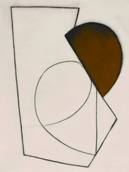 Brown Geometric Abstract