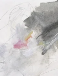 Expressive Grey Pink Abstract