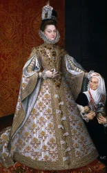 The Infanta Isabel Clara Eugenia with the Dwarf, Magdalena Ruiz