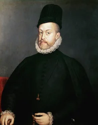 Portrait of Philip II, King of Spain, painting, c. 1580