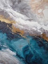 Abstract Ocean Gold