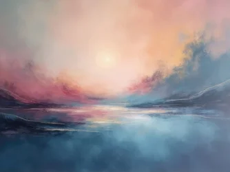 Dreamy Pastel Landscape