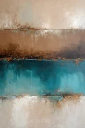 Earthy Teal Horizon