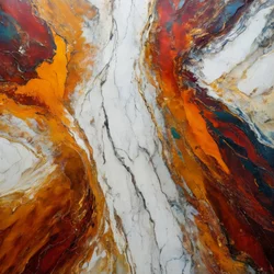 Fiery Marble Flow