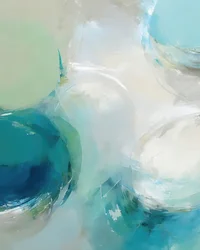 Fluid Teal Circles