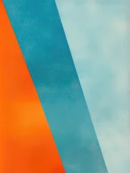Geometric Blue Orange