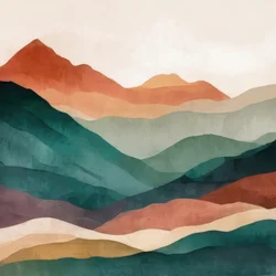 Layered Mountain Serenity