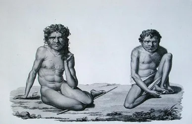 Port Jackson, New Holland: Aborigines from the Blue Mountains, from 