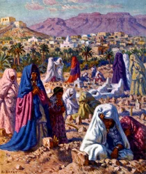 Moslem cemetery in North Africa