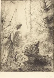 Death and the Woodcutter, 2nd plate