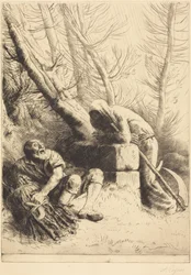 Death and the Woodcutter, 4th plate