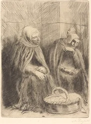 Egg-sellers, 1st plate