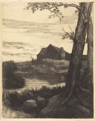 Farm with Large Tree