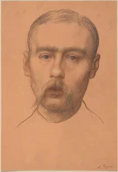 Head of a Man (Possible Portrait of Professor E.D. Adams)