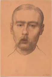 Head of a Man Possible Portrait of Professor E.D. Adams