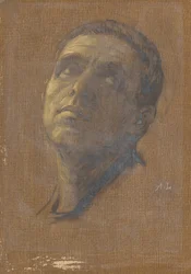 Head of a Man with Upturned Eyes, late 19th-early 20th century
