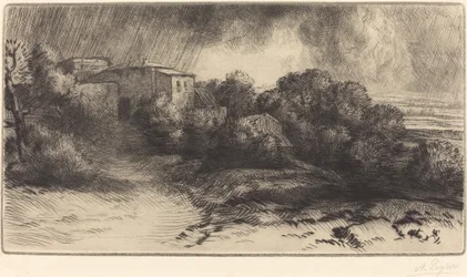 Farm at Brieux in a Storm