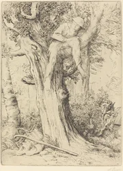 Landscape with a Boy in a Tree