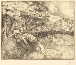 Man Foraging
