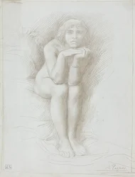 Nude Model Seated