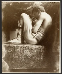 Male Model in Fetal Position, Paris