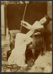 Woman Modeling on a Bench