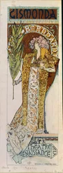 Gismonda with Actress Sarah Bernhardt