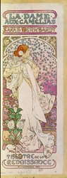 La Dame aux Camelias with Actress Sarah Bernhardt, Theatre de la Renaissance, Paris 1894