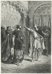 Hugh Capet, King of the Franks, and the Rebellious Count Adalbert of Perigord, 987