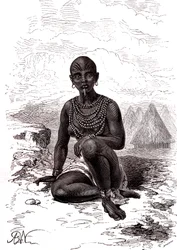 Bokke, Wife of Moy, Chief of the Latuka Tribe, South Sudan