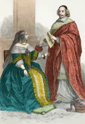 Portrait of Anne of Austria and Cardinal Mazarin