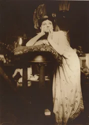 Female Model Wearing a Tiara, Paris