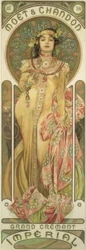 Poster Advertising Champagne