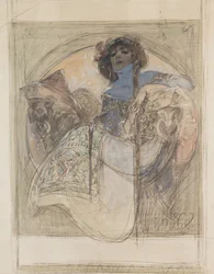 Seated Woman – Study for a Poster, 1897