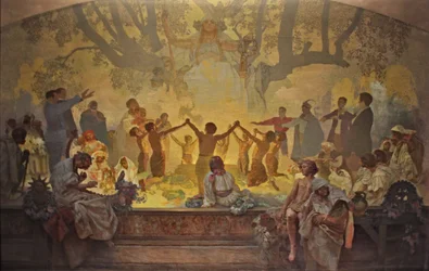 The Oath of Omladina Under the Slavic Linden Tree (The Slav Epic)