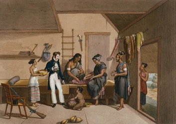 Interior of a House in Coupang, Timor, from 