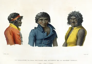 Port Jackson, New Holland: Natives from the River Nepean Region, from 
