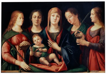 Madonna and Child with Mary Magdalen, Saint Catherine and two Saints