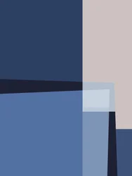 Abstract Blue Layers