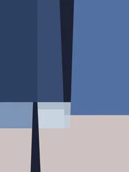 Blue Geometric Abstract